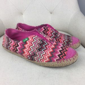 Sanuk Women's Espadrilles Flat Shoes Sz 8